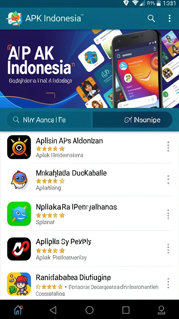 Tampilan antarmuka utama yang menarik dan mudah digunakan.