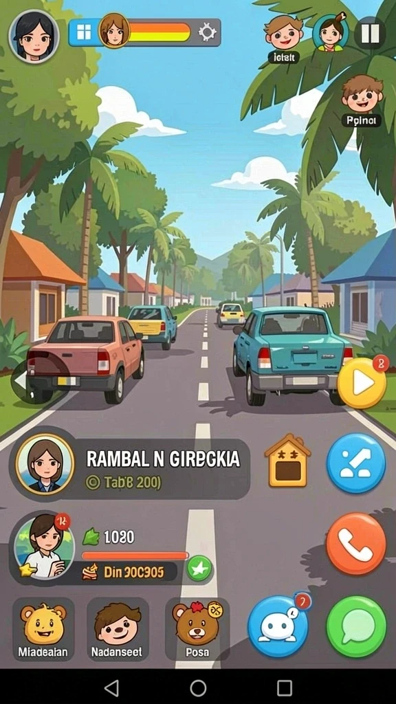 Desain karakter unik yang mudah disukai.