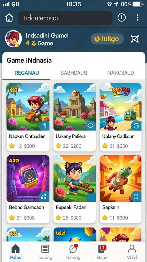 Tampilan antarmuka pengguna yang intuitif dan menarik.