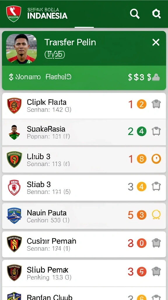Tampilan antarmuka yang user-friendly.