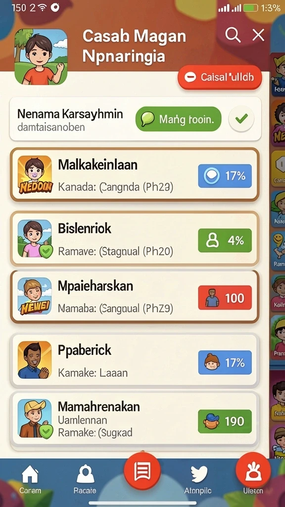 Berbagai karakter unik yang siap membantu.