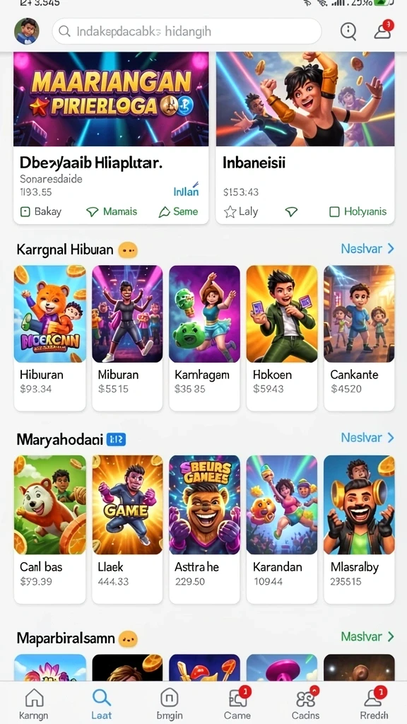 Screenshot menunjukkan interaksi dalam komunitas pemain.