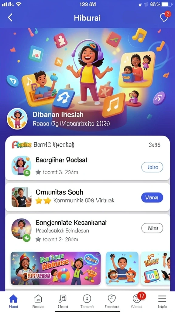 Screenshot menunjukkan mode multiplayer yang seru dan kompetitif.