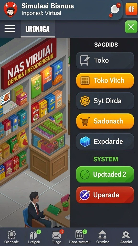 Tampilan antarmuka game HARUM4D yang modern.
