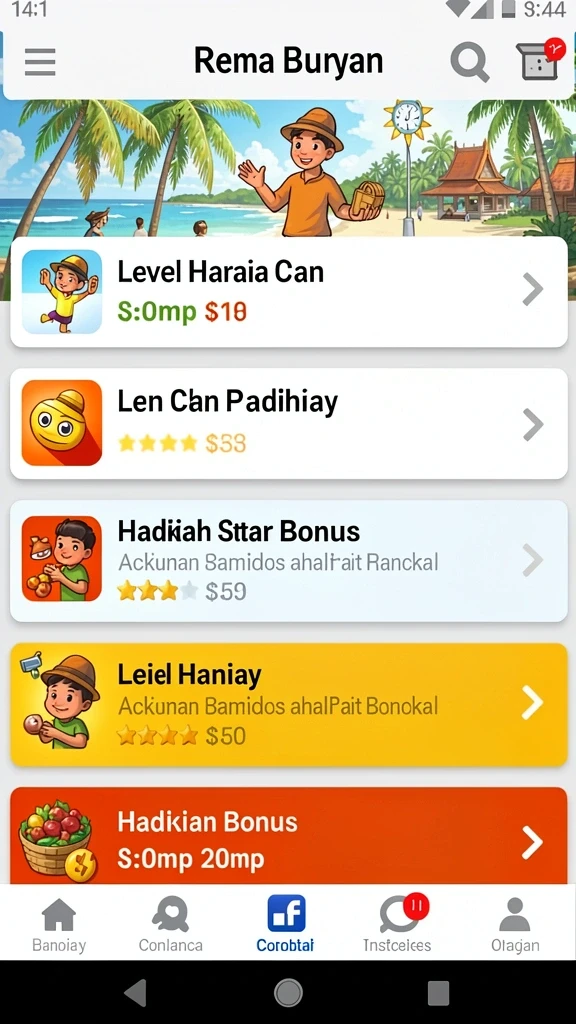 Tampilan antarmuka yang menarik dan user-friendly.