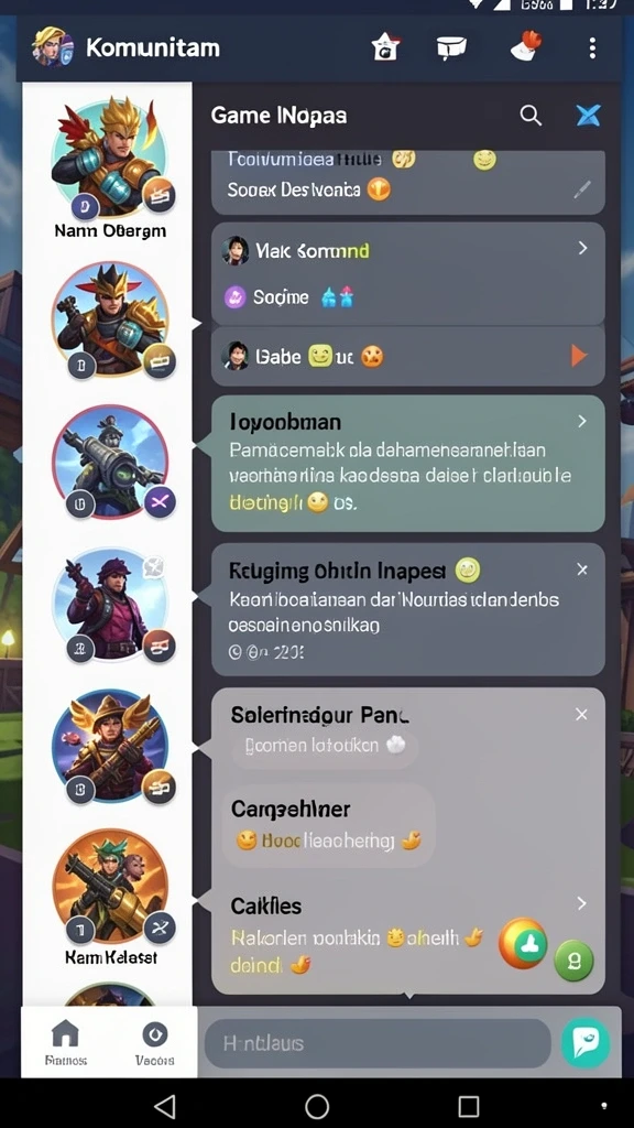 Grafik yang menarik dan penuh warna.