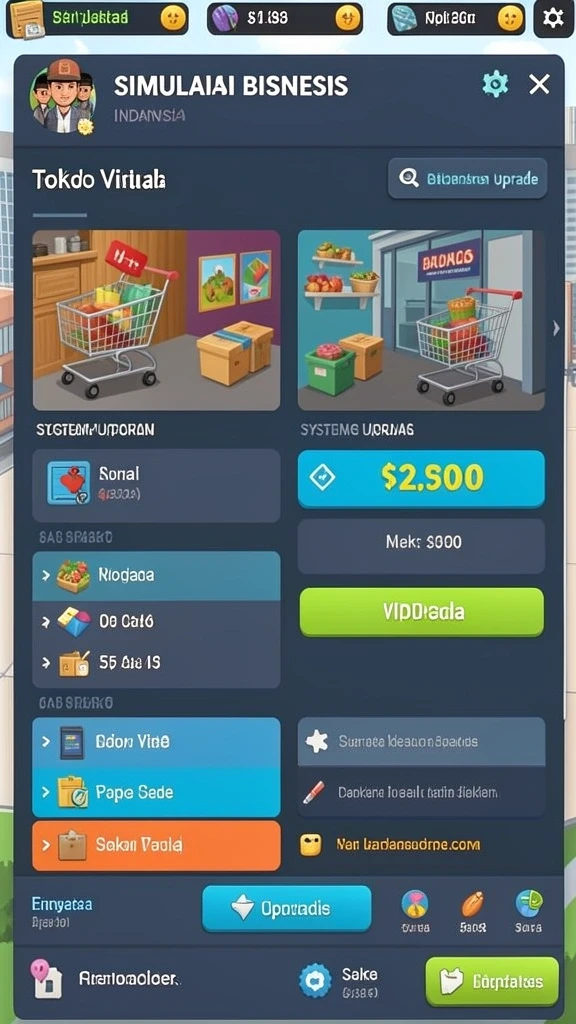 Tampilan antarmuka LUCKYRP yang ramah pengguna.