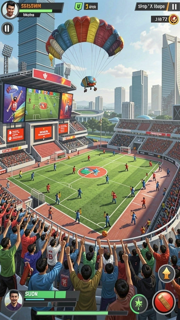 Tampilan gameplay saat bermain level menantang.