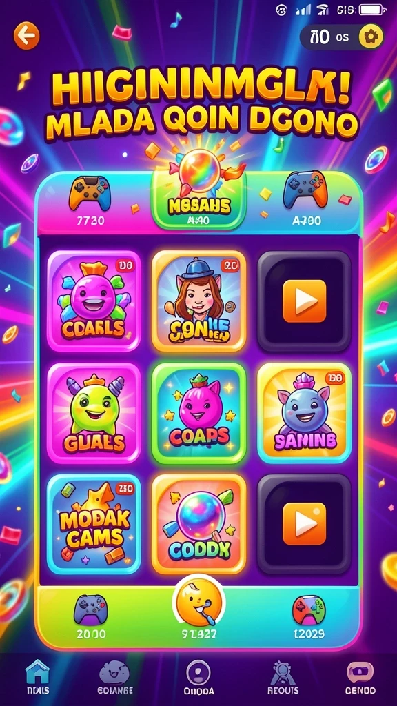 Menu pilihan permainan angka yang beragam.