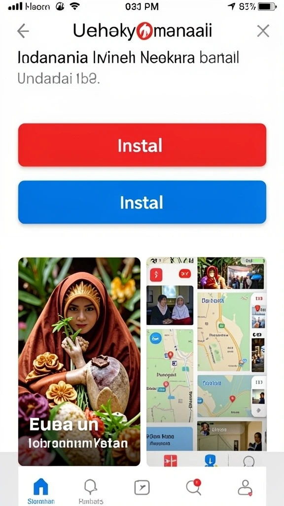 Tampilan permainan yang menarik dan futuristik.