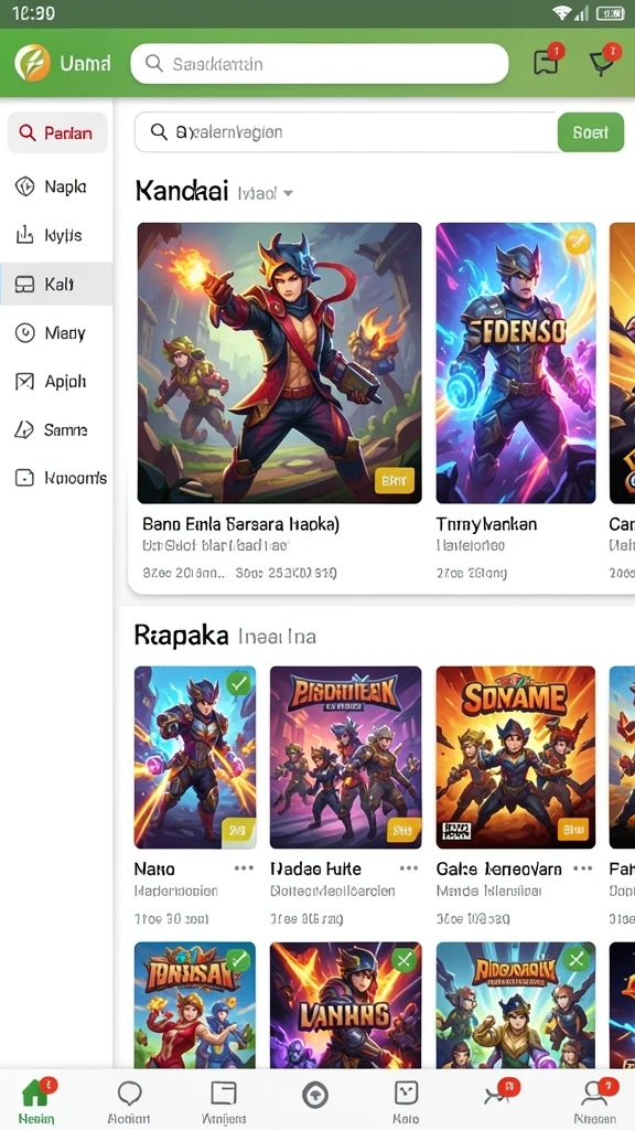 Fitur live drawing yang membuat permainan lebih seru.