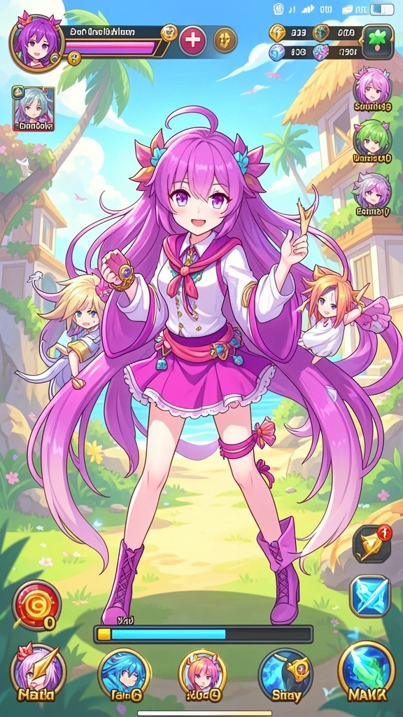 Karakter unik yang bisa dipilih dalam game.